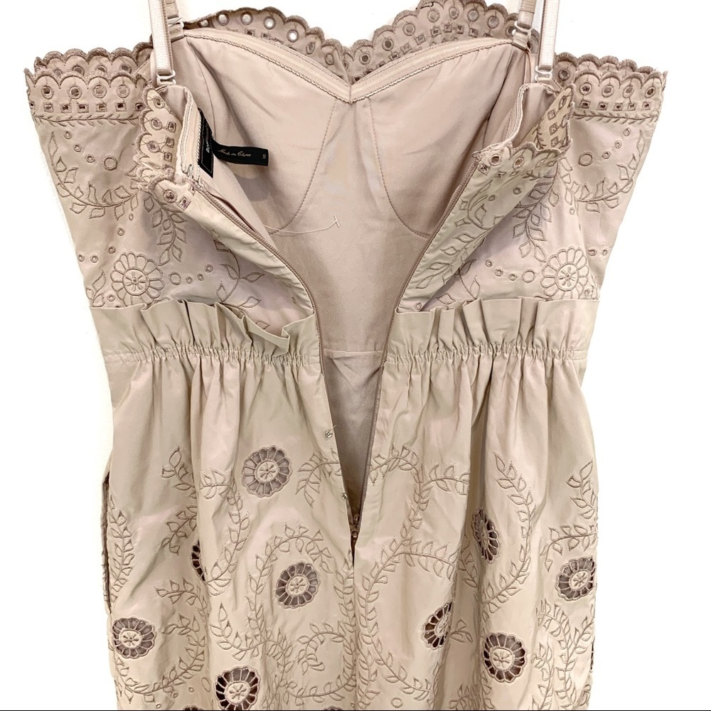 BCBGMaxAzria Iridescent Rose Guipure Floral Dress - Picture 5 of 8